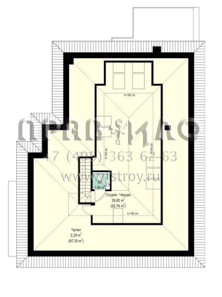 Проект современной двухэтажной виллы с двумя каминами, балконом и гаражом на два автомобиля S8-441-1 (Лесная Резиденция)
