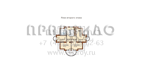 Проект особняка в традициях дворцово-парковых построек  K-379-1P