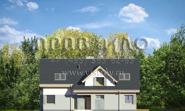 Проект дома с современной архитектурой S8-238 (Рассудительный)