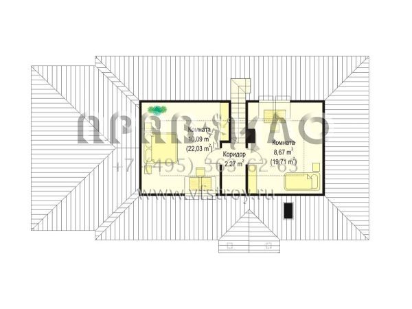 Проект коттеджа со сквозным гаражом S8-161-1 (Доминик 2)