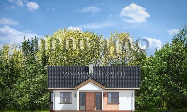 Проект коттеджа для небольшой семьи S8-84 (Жемчужина)