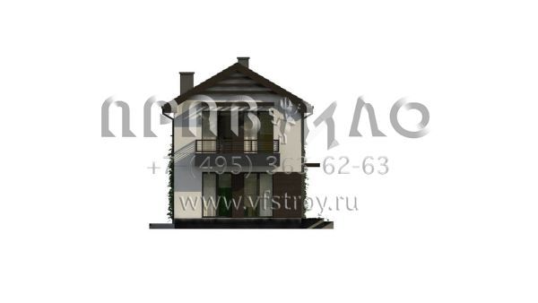 Проект современного двухэтажного дома для строительства на узких участках S3-119-5 (Z374)