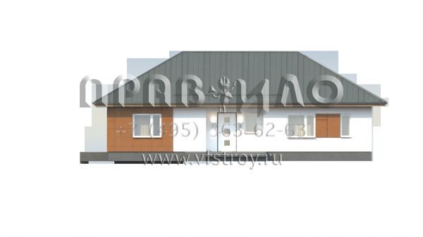 Проект одноэтажного элегантного бунгало S3-115-1 (Z307)