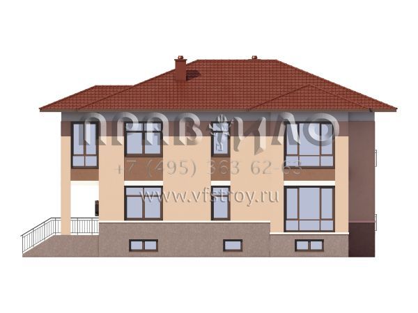 Проект кирпичного трехэтажного особняка S7-335 (2-17c.4)