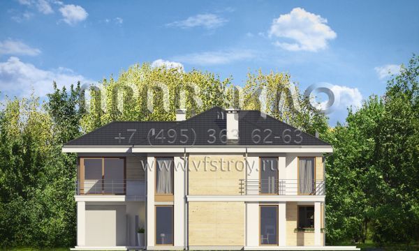 Проект светлого просторного особняка S8-191-3 (Ривьера 2)