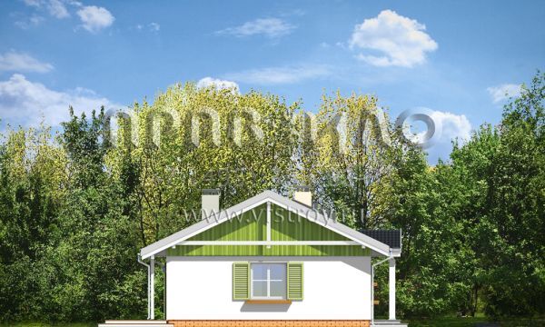 Проект стильного дома из современной керамики S8-144-3 (Солнечный с Гаражом 2)