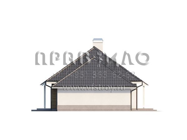 Проект комфортабельного дома с пристроенным гаражом S3-198 (Z105)