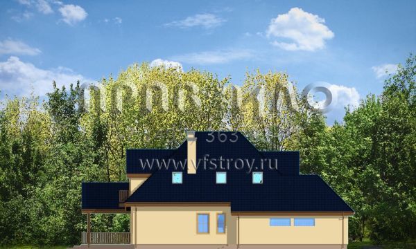 Проект дома с изолированной кухней S8-303 (Хорнувек)