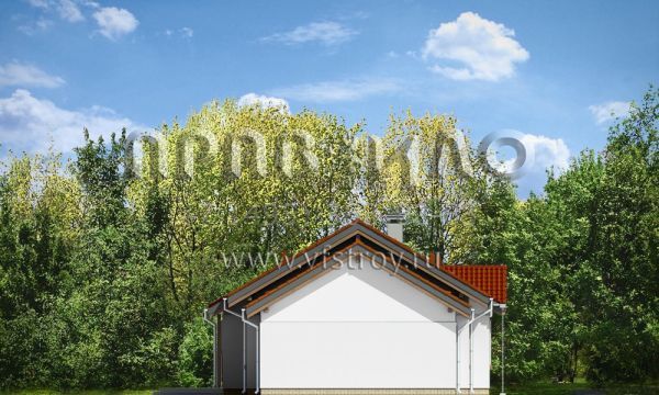 Проект одноэтажного коттеджа с эркером  S8-131-1 (Киприан 3)