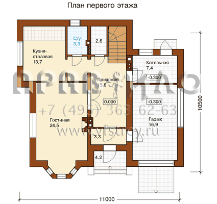 Проект дома в канадском стиле  S6-170(J-170-1P)