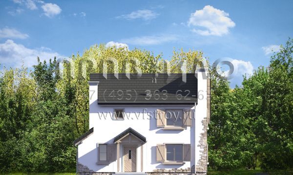 Проект загородного дома с необычной крышей S8-158-3 (Провансальский)