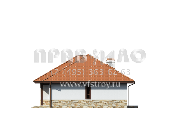 Проект энергоэффективного одноэтажного дома  S3-111-2 (Z23)