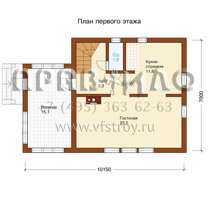 Каркасный Дом S6-112(H-112-1S)