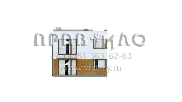 Проект дома в стиле хайтек для строительства на узком участке  S3-102-2 (ZX51)