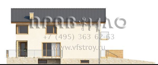 Проект двухэтажного дома с подвалом S3-347 (Z53)