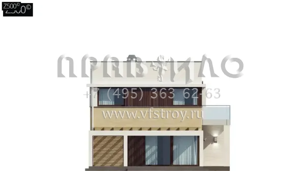 Проект c четырехскатной крышей и плитным перекрытием S3-130 (Zx63 B pk)