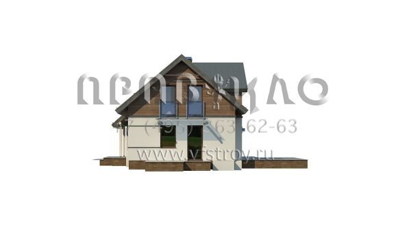 Проект частного двухэтажного прямоугольного дома  S3-148 (Z226)