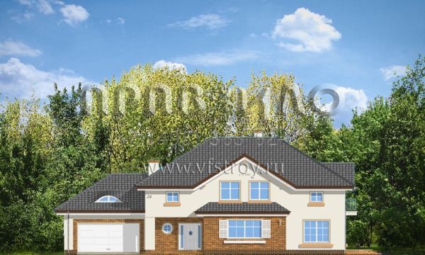 Проект загородного дома с камином S8-417 (Оказалый)