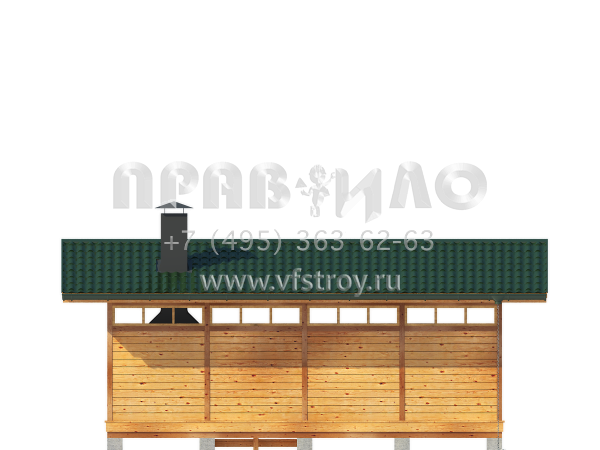 Проект беседки-барбекю S7-27 (1-38)