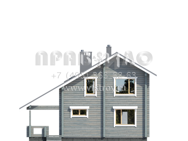 Проект экономичного деревянного дома S7-146(1-39)