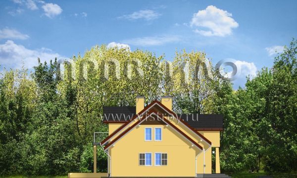 Проект компактного коттеджа S8-229 (Аккуратный 2)