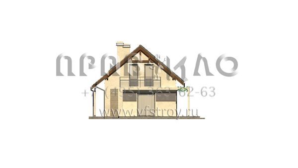 Проект пятикомнатного мансардного дома с гаражом S3-121-6 (Z216 GL)