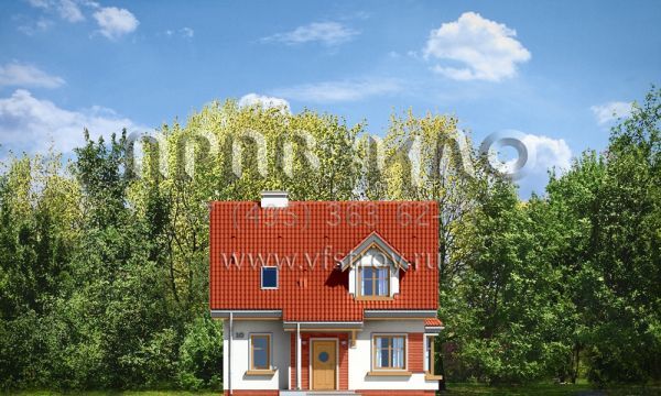 Проект квадратного дома с жилым чердаком S8-142-2 (Михалек)