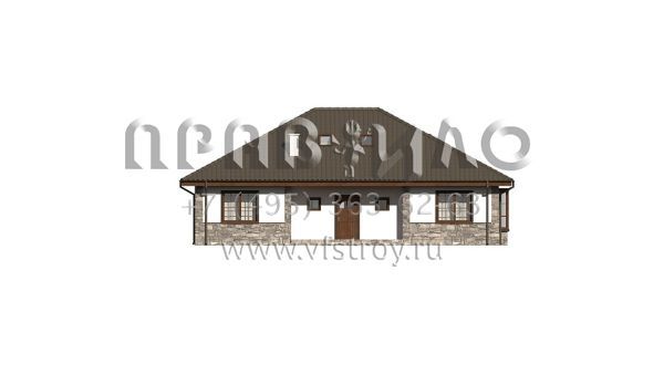 Проект коттеджа с эркером и чердачной мансардой S3-216-1 (Z10 stu 30)