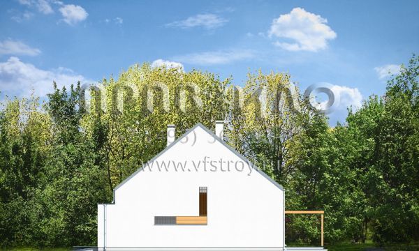 Проект дома с оригинальным остеклением S8-206-1 (Лео)