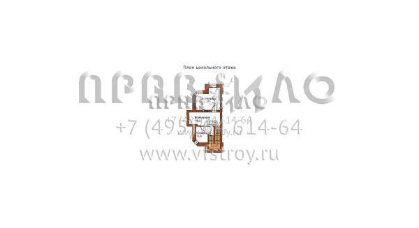 Проект двухэтажного особняка с цоколем K-208-1K