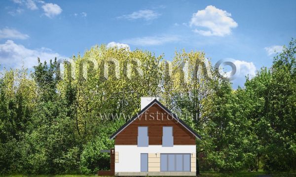 Проект современного дома из керамоблоков S8-281-2 (Современный)