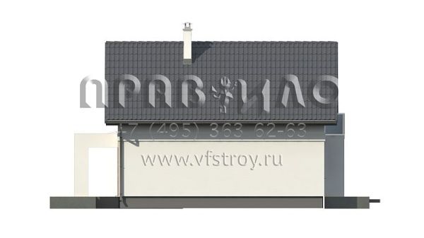 Проект частного одноэтажного дома с мансардой S3-103 (Z177)