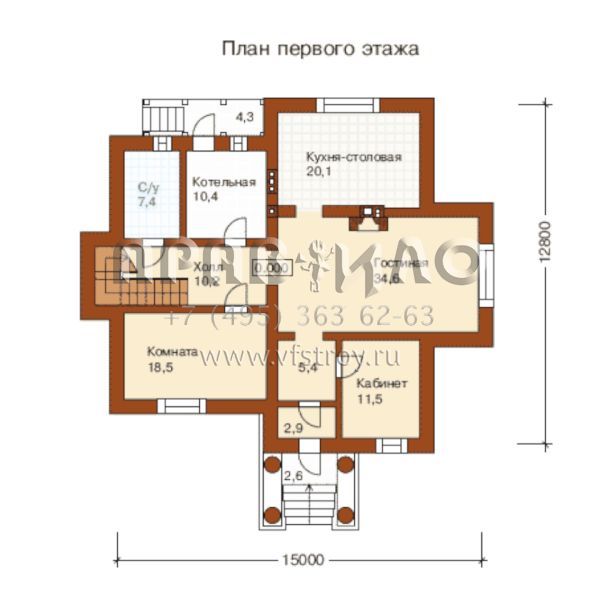 Проект загородного коттеджа с выразительной архитектурой S6-280(L-280-1P)