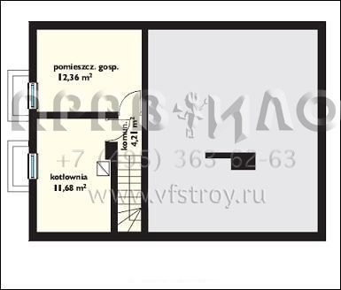 Проект классического загородного дома с подвалом S8-199-1 (Медовые Года)