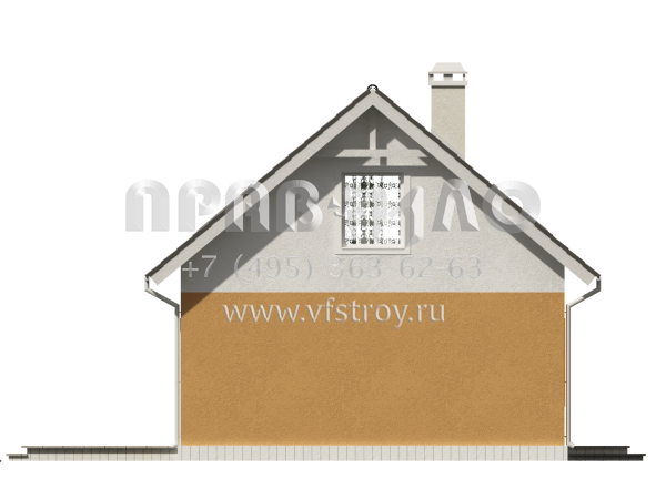 Проект двухэтажного дома с простыми фасадами  S3-117 (Z34)