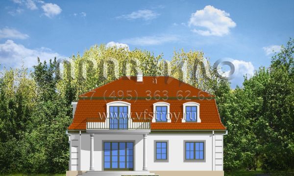 Проект дома в ретро стиле S8-183-1 (Ретро)