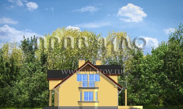 Проект компактного коттеджа S8-229 (Аккуратный 2)