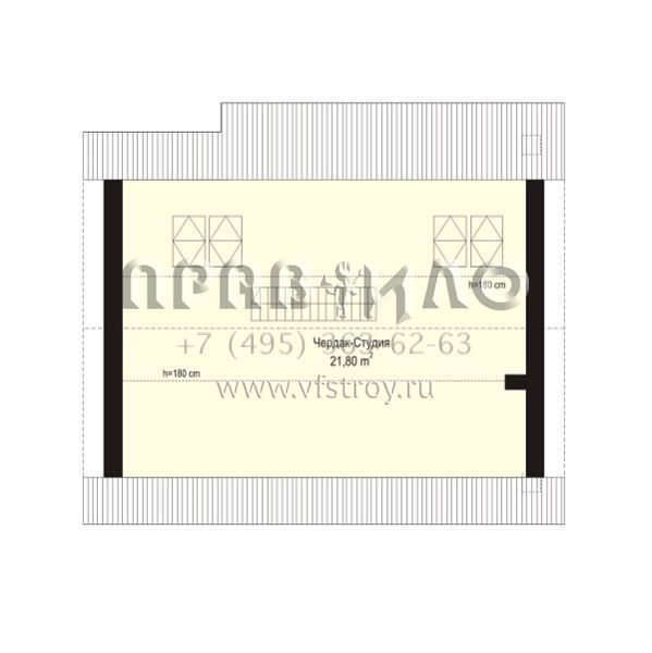 Проект стильного одноэтажного коттеджа S8-109 (Бонифаций)