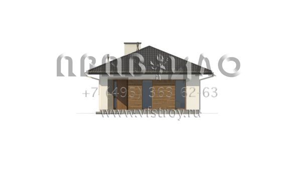 Проект компактного дачного дома для небольшой семьи S3-81-1 (Z355)