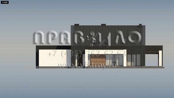 Проект современного стильного четырехкомнатного дома для зауженных участков s3-212 (Z330 P)