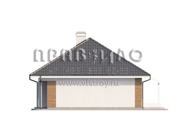 Проект квадратного в плане комфортабельного дома S3-182 (Z104)