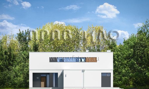 Проект дома с плоской кровлей S8-402 (Солнечная Вилла)