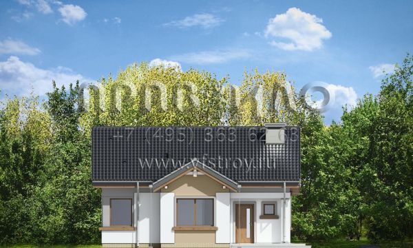 Проект коттеджа с двумя спальнями  S8-85-3 (Киприан)