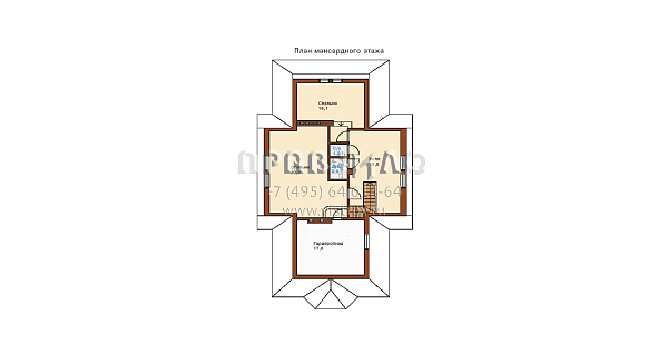 Проект дома из газобетонных блоков G-200-1P