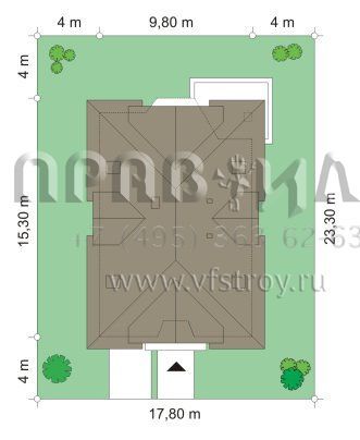 Проект коттеджа в классическом стиле S8-246 (Вероника)