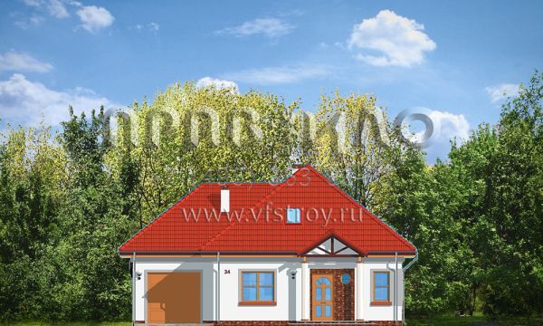 Проект мансардного дома для большой семьи  S8-184 (Мазурек 3)