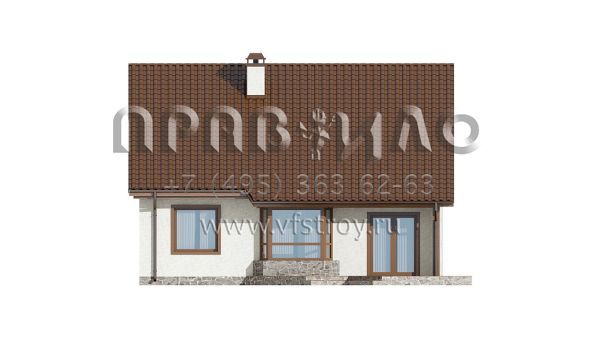 Проект загородного дома из газобетона, кирпича или керамических блоков S3-142-3 (Z40 os)