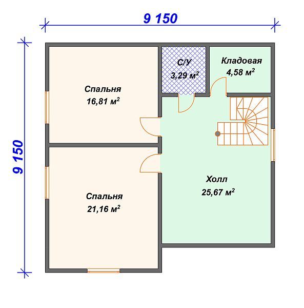 Проект комбинированного дома S4-143 (А-003)
