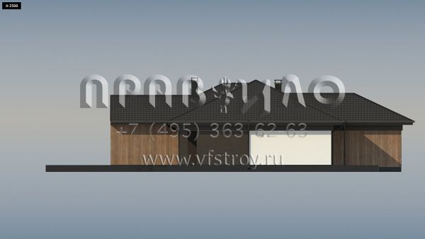 Проект одноэтажного загородного дома с оригинальным дизайном S3-192-3 (Z406)