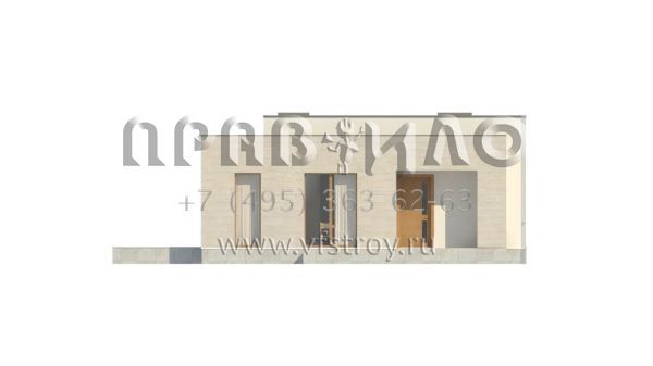 Проект комфортабельного одноэтажного дома в стиле хайтек S3-129-4 (Zx67)